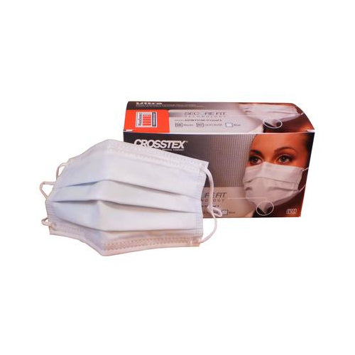 Crosstex GCFCXUSF Ultra Earloop Face Masks Secure Fit ASTM Level 3 Blue 50/Pk Crosstex GCFCXUSF Ultra Earloop Face Masks Secure Fit ASTM Level 3 Blue 50/Pk